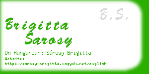 brigitta sarosy business card